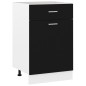 vidaXL Armadio con Cassetto Nero 50x46x81,5 cm in Truciolato vidaXL Armadio con Cassetto Nero 50x46x81,5 cm in Truciolato