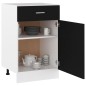 vidaXL Armadio con Cassetto Nero 50x46x81,5 cm in Truciolato vidaXL Armadio con Cassetto Nero 50x46x81,5 cm in Truciolato