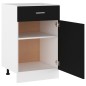 vidaXL Armadio con Cassetto Nero 50x46x81,5 cm in Truciolato vidaXL Armadio con Cassetto Nero 50x46x81,5 cm in Truciolato