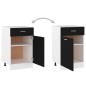 vidaXL Armadio con Cassetto Nero 50x46x81,5 cm in Truciolato vidaXL Armadio con Cassetto Nero 50x46x81,5 cm in Truciolato