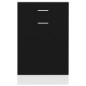 vidaXL Armadio con Cassetto Nero 50x46x81,5 cm in Truciolato vidaXL Armadio con Cassetto Nero 50x46x81,5 cm in Truciolato