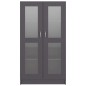 vidaXL Armadietto con Vetrina Grigio 82,5x30,5x150 cm in Truciolato vidaXL Armadietto con Vetrina Grigio 82,5x30,5x150 cm in Truciolato