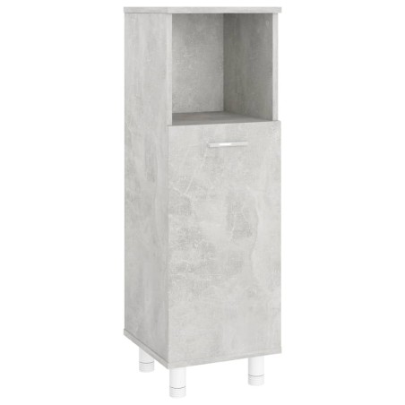 vidaXL Armadio da Bagno Grigio Cemento 30x30x95 cm in Truciolato