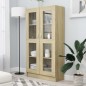 vidaXL Armadietto Vetrina Rovere Sonoma 82,5x30,5x150 cm Multistrato vidaXL Armadietto Vetrina Rovere Sonoma 82,5x30,5x150 cm Multistrato