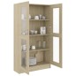 vidaXL Armadietto Vetrina Rovere Sonoma 82,5x30,5x150 cm Multistrato vidaXL Armadietto Vetrina Rovere Sonoma 82,5x30,5x150 cm Multistrato