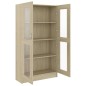 vidaXL Armadietto Vetrina Rovere Sonoma 82,5x30,5x150 cm Multistrato vidaXL Armadietto Vetrina Rovere Sonoma 82,5x30,5x150 cm Multistrato