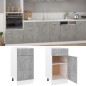 vidaXL Armadio con Cassetto Grigio Cemento 40x46x81,5 cm in Truciolato vidaXL Armadio con Cassetto Grigio Cemento 40x46x81,5 cm in Truciolato