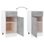 vidaXL Armadio con Cassetto Grigio Cemento 40x46x81,5 cm in Truciolato vidaXL Armadio con Cassetto Grigio Cemento 40x46x81,5 cm in Truciolato