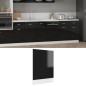 vidaXL Pannello Lavastoviglie Nero Lucido 45x3x67 cm in Truciolato vidaXL Pannello Lavastoviglie Nero Lucido 45x3x67 cm in Truciolato