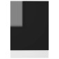 vidaXL Pannello Lavastoviglie Nero Lucido 45x3x67 cm in Truciolato vidaXL Pannello Lavastoviglie Nero Lucido 45x3x67 cm in Truciolato
