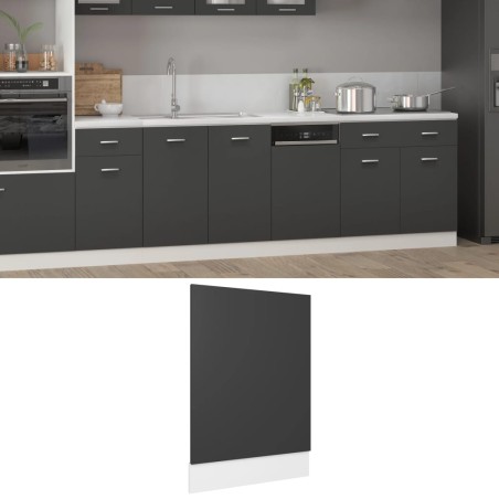 vidaXL Pannello Lavastoviglie Grigio 45x3x67 cm Truciolato