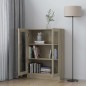 vidaXL Armadietto con Vetrina Rovere Sonoma 82,5x30,5x115cm Truciolato vidaXL Armadietto con Vetrina Rovere Sonoma 82,5x30,5x115cm Truciolato