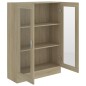 vidaXL Armadietto con Vetrina Rovere Sonoma 82,5x30,5x115cm Truciolato vidaXL Armadietto con Vetrina Rovere Sonoma 82,5x30,5x115cm Truciolato