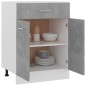 vidaXL Armadio con Cassetto Grigio Cemento 60x46x81,5 cm in Truciolato vidaXL Armadio con Cassetto Grigio Cemento 60x46x81,5 cm in Truciolato