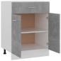 vidaXL Armadio con Cassetto Grigio Cemento 60x46x81,5 cm in Truciolato vidaXL Armadio con Cassetto Grigio Cemento 60x46x81,5 cm in Truciolato