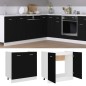 vidaXL Armadio Inferiore per Lavabo Nero 80x46x81,5 cm in Truciolato
