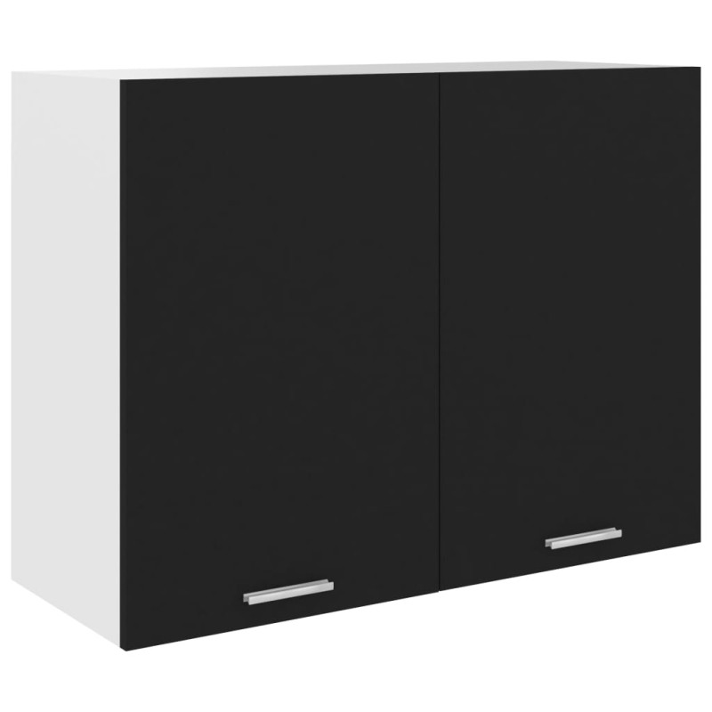 vidaXL Armadio Sospeso Nero 80x31x60 cm in Truciolato vidaXL Armadio Sospeso Nero 80x31x60 cm in Truciolato