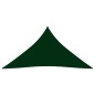 Parasole a Vela Oxford Triangolare 4x5x5 m Verde Scuro