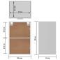 vidaXL Armadio Sospeso Bianco 39,5x31x60 cm in Truciolato vidaXL Armadio Sospeso Bianco 39,5x31x60 cm in Truciolato