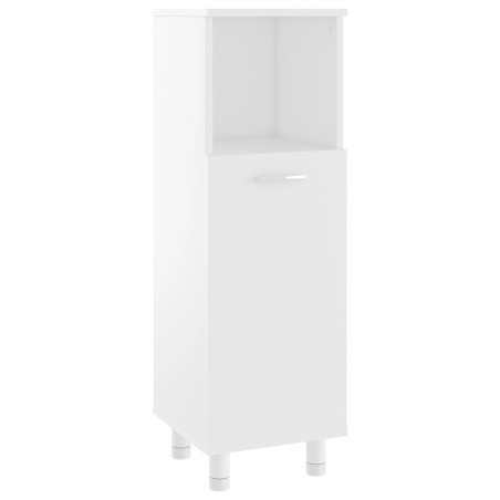 vidaXL Armadio da Bagno Bianco 30x30x95 cm in Legno Multistrato