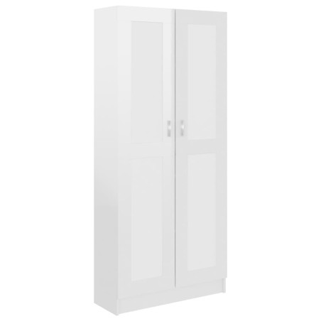 vidaXL Libreria Bianco Lucido 82,5x30,5x185,5 cm in Truciolato