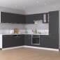 vidaXL Armadio Sospeso con Vetro Grigio 60x31x60 cm in Truciolato vidaXL Armadio Sospeso con Vetro Grigio 60x31x60 cm in Truciolato