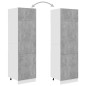 vidaXL Armadio per Frigo Grigio Cemento 60x57x207 cm in Truciolato