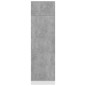 vidaXL Armadio per Frigo Grigio Cemento 60x57x207 cm in Truciolato