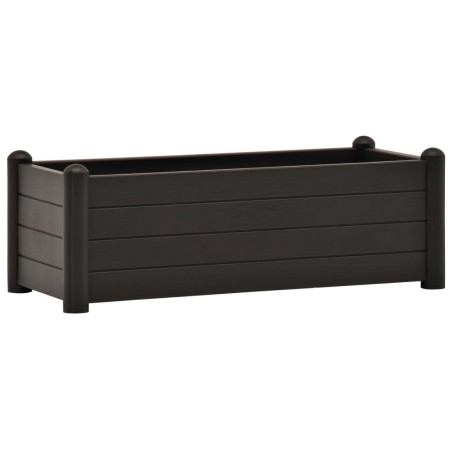 vidaXL Letto Rialzato da Giardino in PP Antracite 100x43x35 cm