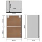 vidaXL Armadio Sospeso Nero 39,5x31x60 cm in Truciolato vidaXL Armadio Sospeso Nero 39,5x31x60 cm in Truciolato