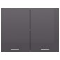 vidaXL Armadio Sospeso Grigio Lucido 80x31x60 cm in Truciolato vidaXL Armadio Sospeso Grigio Lucido 80x31x60 cm in Truciolato