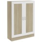 vidaXL Libreria Bianca e Rovere Sonoma 82,5x30,5x115 cm in Truciolato