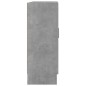 vidaXL Armadietto con Vetrina Grigio Cemento 82,5x30,5x80cm Truciolato vidaXL Armadietto con Vetrina Grigio Cemento 82,5x30,5x80cm Truciolato