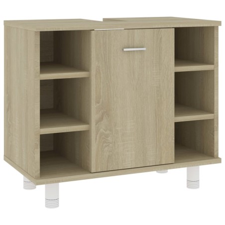 vidaXL Armadio da Bagno Rovere Sonoma 60x33x58 cm in Truciolato
