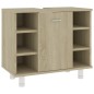 vidaXL Armadio da Bagno Rovere Sonoma 60x33x58 cm in Truciolato