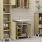 vidaXL Armadio da Bagno Rovere Sonoma 60x33x58 cm in Truciolato