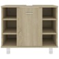 vidaXL Armadio da Bagno Rovere Sonoma 60x33x58 cm in Truciolato