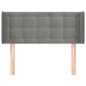 Testiera ad Orecchio Grigio Scuro 93x16x78/88 cm in Velluto Testiera ad Orecchio Grigio Scuro 93x16x78/88 cm in Velluto