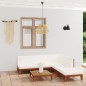 vidaXL Set Divani da Giardino 6 pz con Cuscini in Massello di Acacia