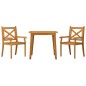 vidaXL Set Mobili da Pranzo per Giardino 3 pz Legno Massello di Acacia vidaXL Set Mobili da Pranzo per Giardino 3 pz Legno Massello di Acacia