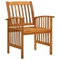 vidaXL Set da Pranzo da Giardino 3 pz con Cuscini Massello di Acacia vidaXL Set da Pranzo da Giardino 3 pz con Cuscini Massello di Acacia