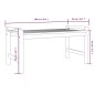 vidaXL Set Mobili da Giardino 3pz con Cuscini Legno Massello di Acacia vidaXL Set Mobili da Giardino 3pz con Cuscini Legno Massello di Acacia