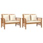 vidaXL Set Divani da Giardino 5pz con Cuscini in Legno Massello Acacia vidaXL Set Divani da Giardino 5pz con Cuscini in Legno Massello Acacia