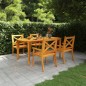 vidaXL Set da Pranzo per Giardino 5 pz in Legno Massello di Acacia vidaXL Set da Pranzo per Giardino 5 pz in Legno Massello di Acacia