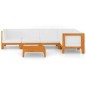 vidaXL Set Divani da Giardino 6 pz con Cuscini in Massello di Acacia vidaXL Set Divani da Giardino 6 pz con Cuscini in Massello di Acacia