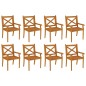 vidaXL Set da Pranzo per Giardino 9 pz in Legno Massello di Acacia vidaXL Set da Pranzo per Giardino 9 pz in Legno Massello di Acacia