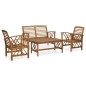 vidaXL Set Divani da Giardino 4 pz in Legno Massello di Acacia vidaXL Set Divani da Giardino 4 pz in Legno Massello di Acacia