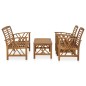 vidaXL Set Divani da Giardino 4 pz in Legno Massello di Acacia vidaXL Set Divani da Giardino 4 pz in Legno Massello di Acacia