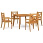 vidaXL Set Mobili da Pranzo per Giardino 5 pz Legno Massello di Acacia vidaXL Set Mobili da Pranzo per Giardino 5 pz Legno Massello di Acacia