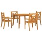 vidaXL Set Mobili da Pranzo per Giardino 5 pz Legno Massello di Acacia vidaXL Set Mobili da Pranzo per Giardino 5 pz Legno Massello di Acacia